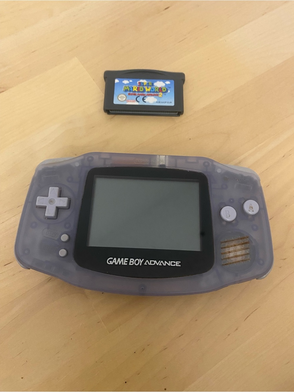 Nintendo Game Boy Advance - Translucent glacier Shell with Gray Buttons